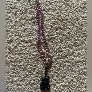 Black/Pink Guitar Chain Necklace